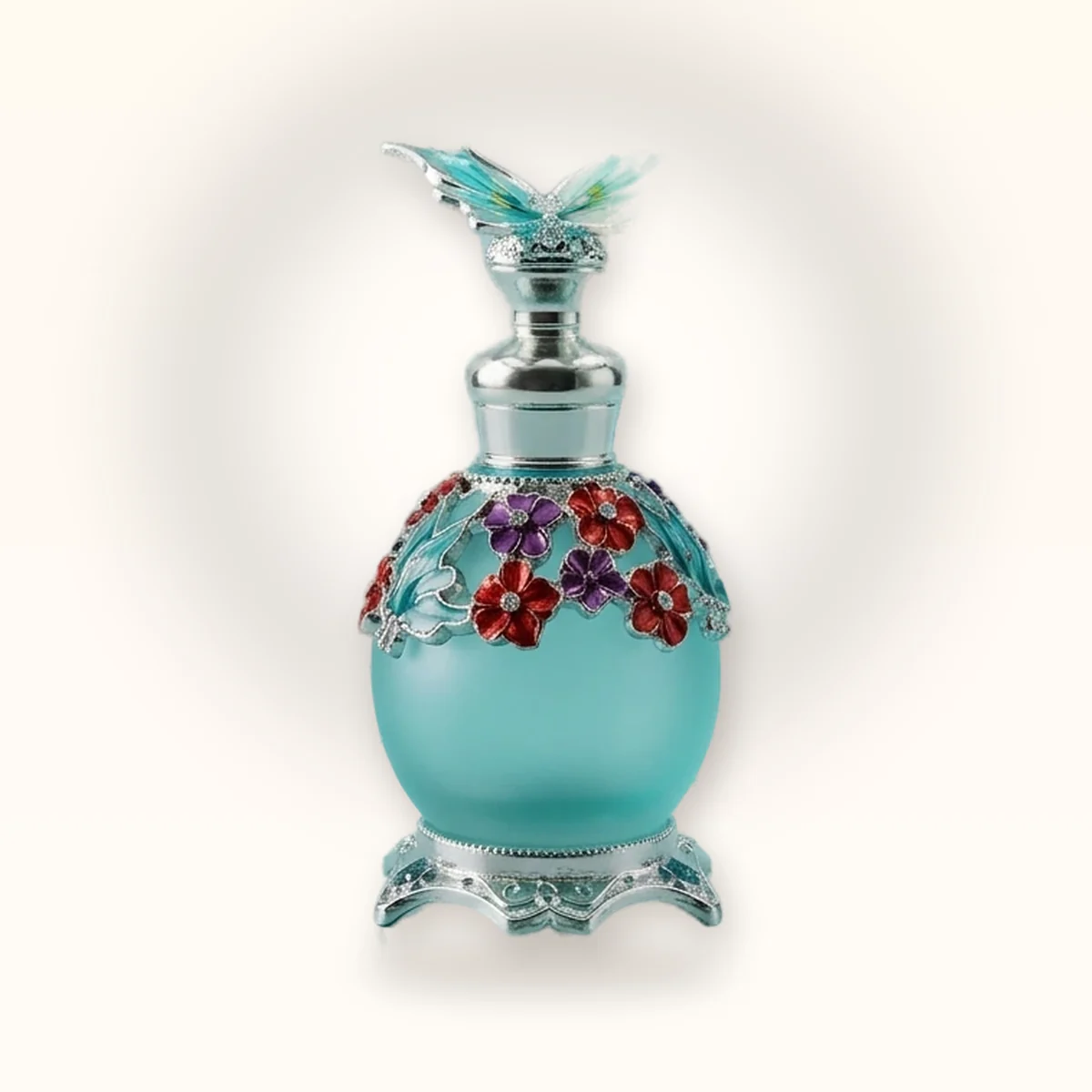 Butterfly Halo - Blue perfume oil bottle