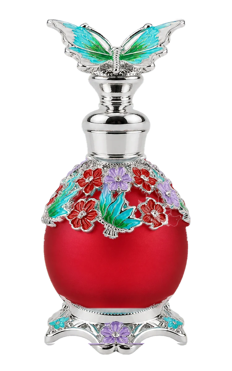 Butterfly Halo - Red perfume oil bottle