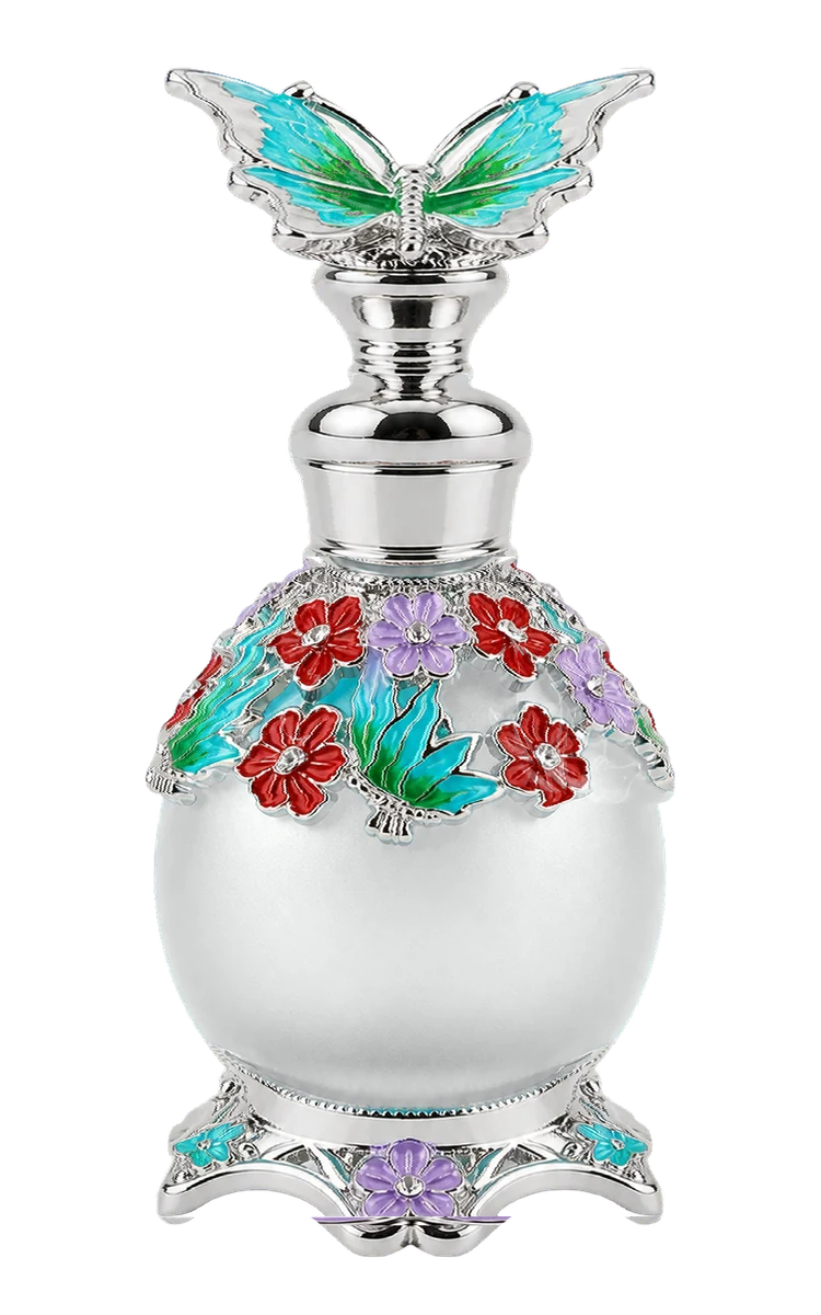Butterfly Halo - White/Silver perfume oil bottle