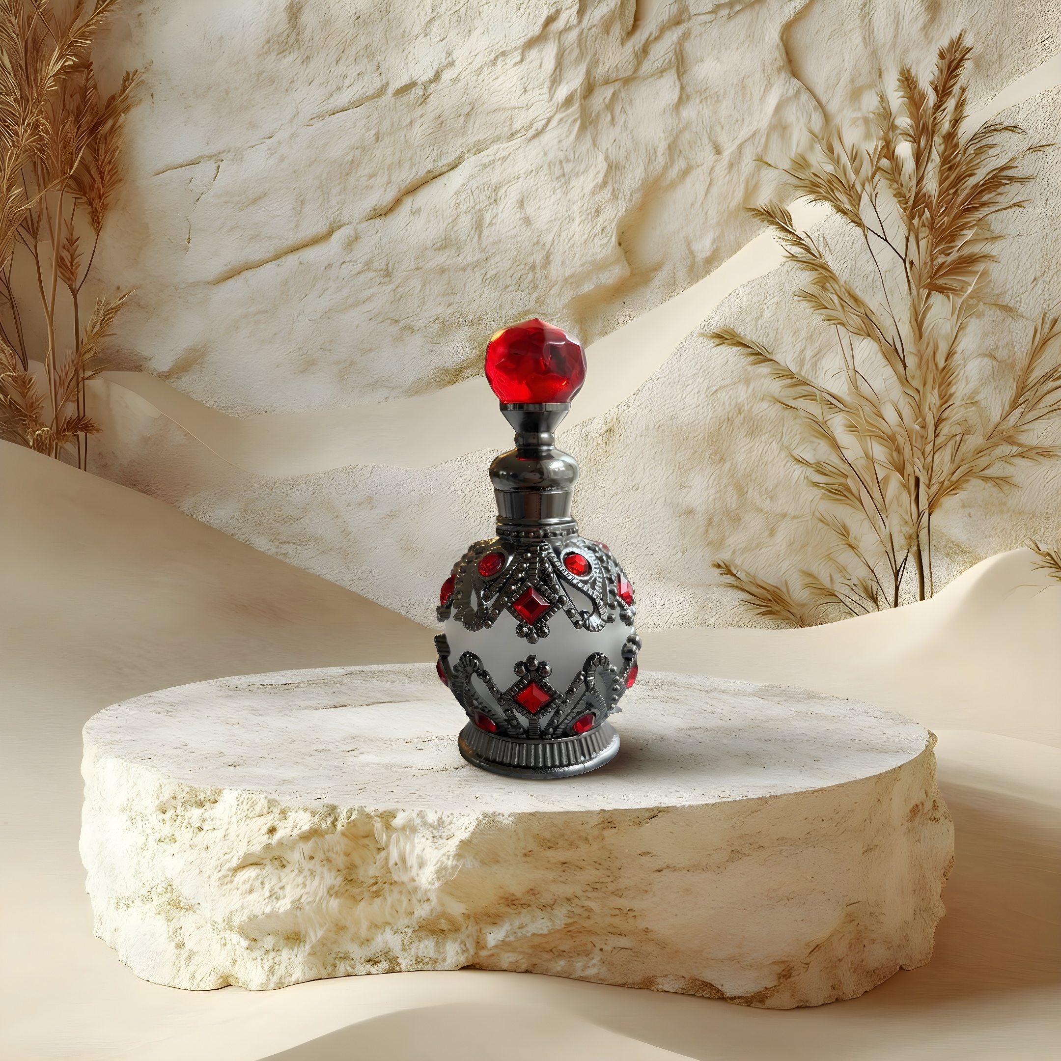 Desert Jewel - Red perfume oil bottle