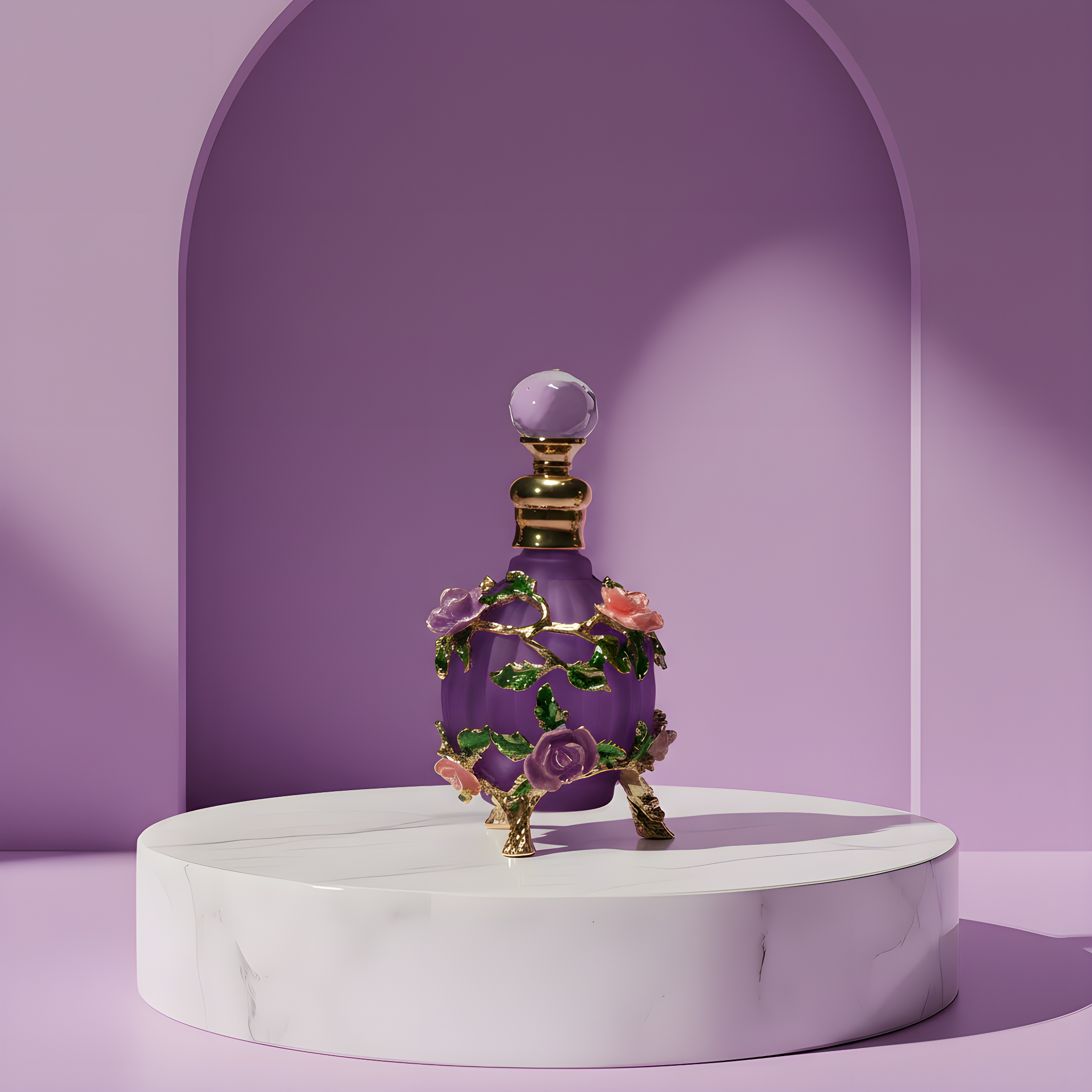 Royal perfume oil bottle